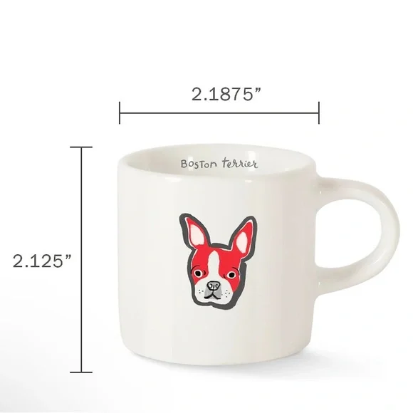 Fringe Studio Boston Terrier Mini Mug - Picture 2 of 3